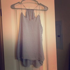 Shell tip polka dot tank